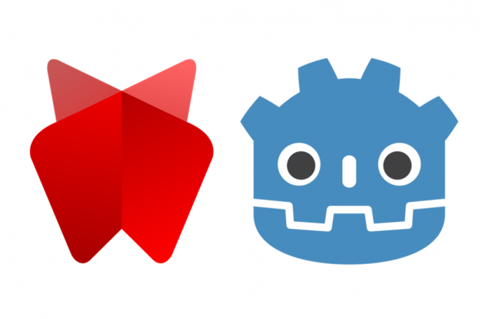 WebXR and Godot logos