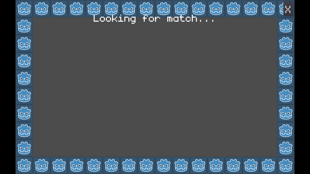 Nakama/WebRTC demo: matchmaking screen