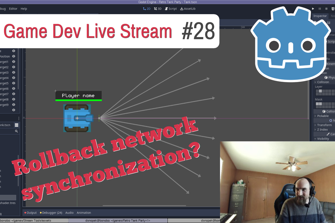 Game Dev Stream 28 Rollback netcode in Godot Snopek Games