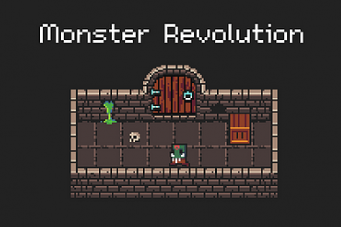 Title screen of Monster Revolution
