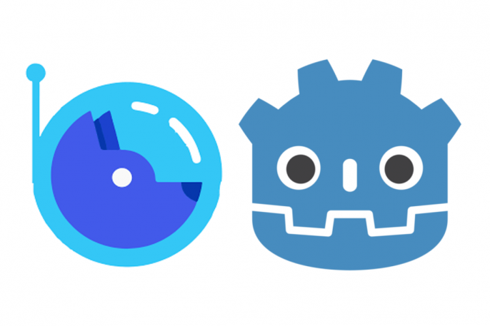 Nakama and Godot logos